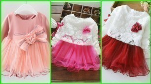 'Boutique Style Party Wear Princess Little Girl Baby Frocks And Dresses Designs'