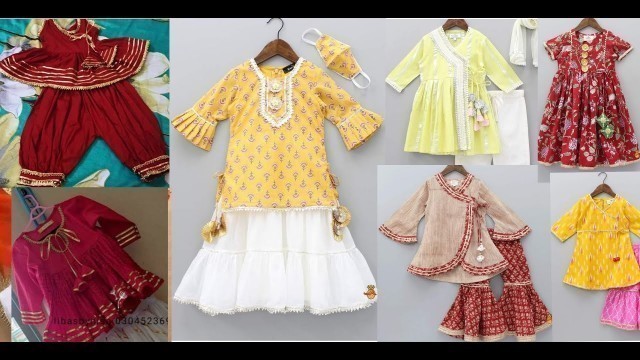 'Beautiful baby girl dress designs for eid | little girl dress designs 2021 | kids outfits, frocks'