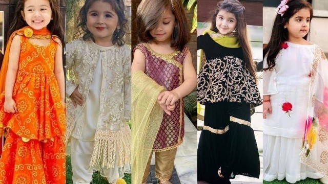 'Impressive Salwar Suit/Dhoti Salwar/Sharara/Plazzo For Little Girls | Trendy Dresses For Cute Girls'