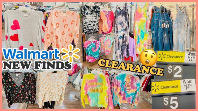 'WALMART SHOP WITH ME❤️NEW WALMART CLOTHING FINDS AND CLEARANCE FOR AS LOW AS $2 $5