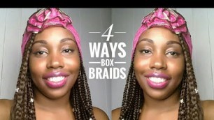 'how to style your box braids using jewelry cuffs and headbands'