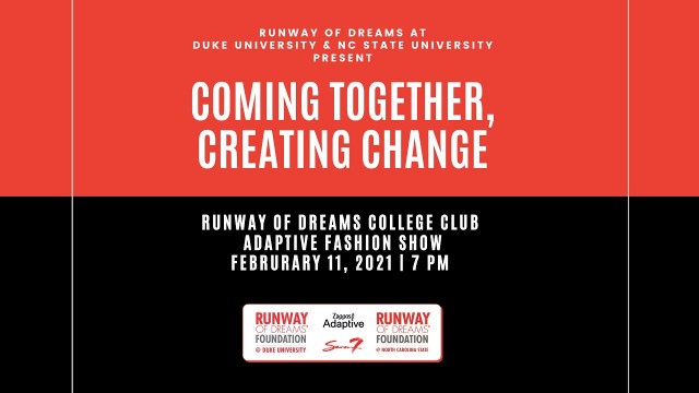 'Coming Together, Creating Change: Runway of Dreams College Club Adaptive Fashion Show'