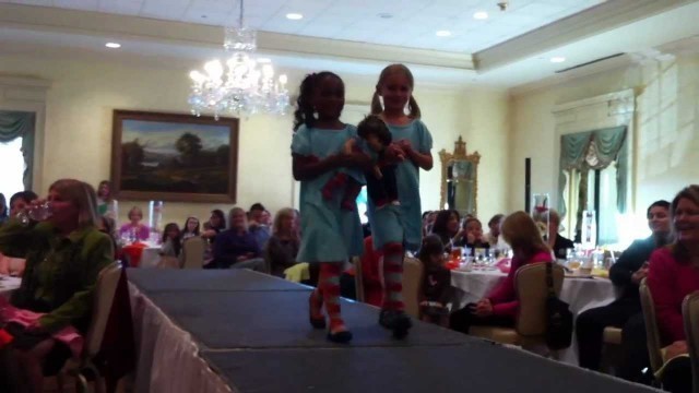 'Emily\'s American Girl Doll fashion show'