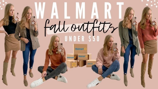 'BEST Walmart Fashion Finds for Fall | 16 Fall Outfits 2020 (try on haul)'