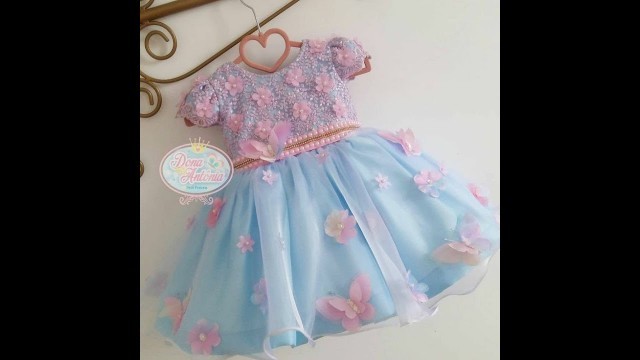 'Latest and stylish little girl frocks designs.'