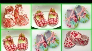 'Unique Baby Girl Clothes Shoes Designs 2021 || Little Girl Summer Fabric Shoes Designs'