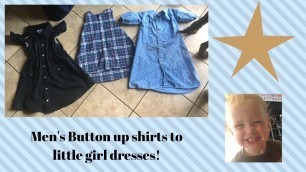 'Men\'s button up shirts to little girl\'s dresses!'