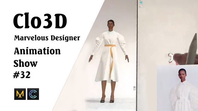 'CLO 3D Runway- Virtual Fashion Show- Clo3D- Marvelous Designer | Clo3D animation (P32) | Fashion 3D'