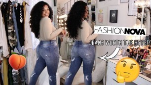 'DOES FASHION NOVA JEANS ACTUALLY MAKE YOUR BUTT LOOK BIGGER !? Honest Try on Haul'