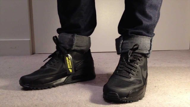 'Nike Air Max 90 Black\"Tape\" \"Reflective\"Unbox X onfeet w/ effect'