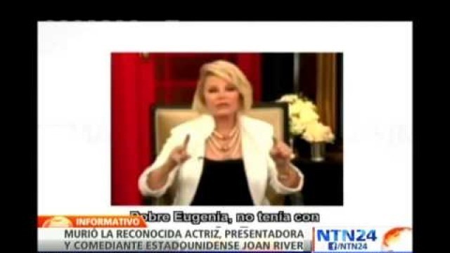 'Repaso por la vida de la presentadora Joan Rivers que falleció a sus 81 años'