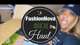 'FashionNova Shoe Haul 