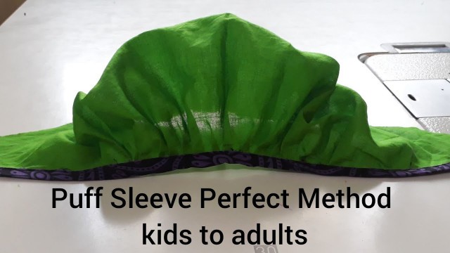 'Puff Sleeve Easy &Perfect Method'