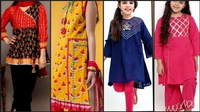 'Latest stylish little girl designer dress collection/girls kurti designs for Eid/designer collection'