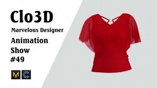 'CLO 3D Runway- Virtual Fashion Show- Clo3D- Marvelous Designer | Clo3D animation (P49) | Fashion 3D'