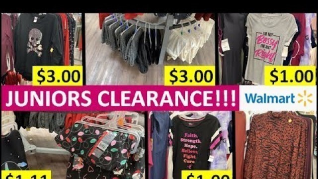 'WALMART JUNIORS CLOTHING CLEARANCE! WALMART CLEARANCE! WALMART CLOTHING HAUL! WALMART SHOP WITH ME!'