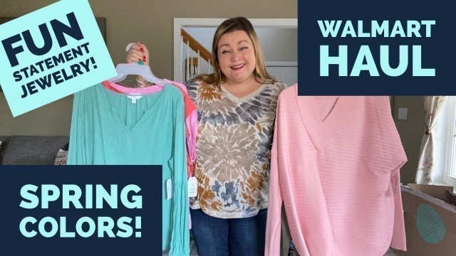 'Walmart Clothing Haul // Plus, FUN statement jewelry! // March 2021'