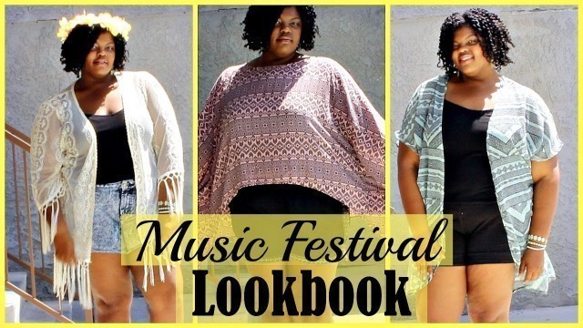 'Music Festival / Coachella  Lookbook (Feat. Charlotte Russe Plus) | Plus Size Fashion'