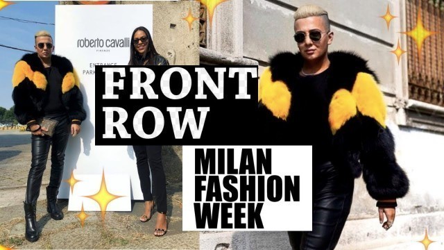 'Front Row at Roberto Cavalli, Versace and TODS - MILAN FASHION WEEK DAY 2 & 3'