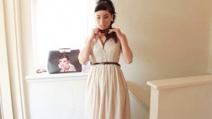 'Audrey Hepburn Galaxy Advert Dress review (Lindy Bop)'