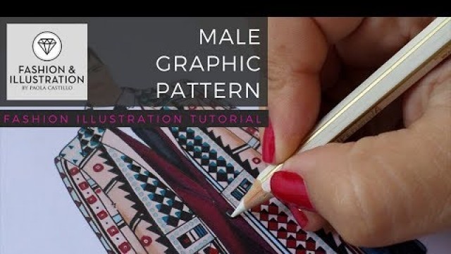 'Fashion Illustration - How I painted a graphic pattern'