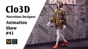 'CLO 3D Runway- Virtual Fashion Show- Clo3D- Marvelous Designer | Clo3D animation (P41) | Fashion 3D'