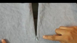 'How to Attach invisible Zipper. Easiest way