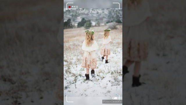 'stylish little girl wedding dresses|Winter style wedding dresses for kids| Tulip Fusion'