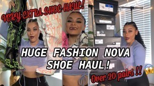 'HUGE FASHION NOVA SHOES HAUL! AFFORDABLE SHOESS!!!'