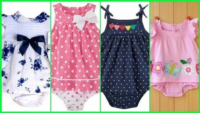 'Latest Newborn Baby Girl Summer Casual Dresses Designs || Little Girl Summer Printed Outfits #Shorts'