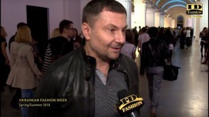 'Роман Левицький на Ukrainian Fashion Week коментар для ID Fashion TV'