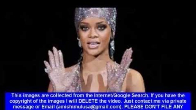 'Rihanna bares almost all in sheer, sparkly dress1'