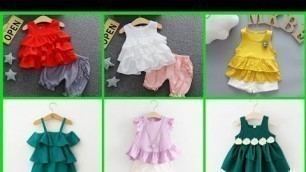 'Attractive and Stylish Little Girl Frill/Ruffled Dresses Designs || Little Girl Fashion'