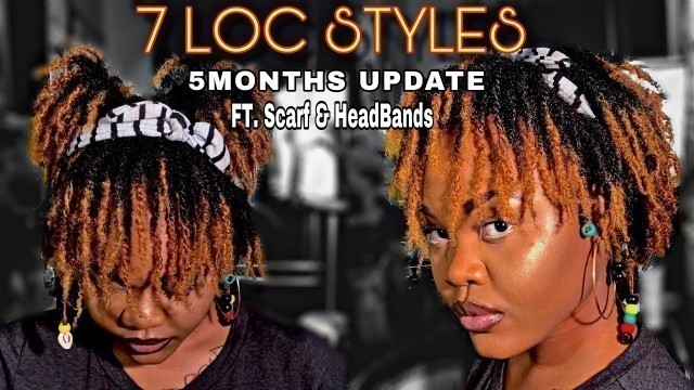 'QUICK Go To Styles For SHORT LOCS| NO RETWIST| Ft. HEADBANDS & SCARF| Lunia Etienne'