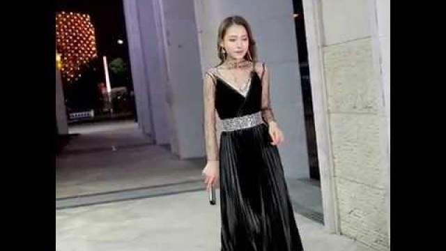 'Modern / Fashion Black See-through Evening Dresses 2019'