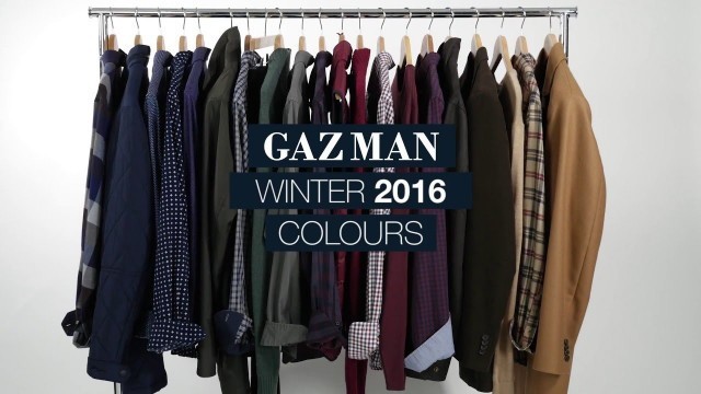 'Men\'s Clothing Colour Trends Winter 2016 | GAZMAN'