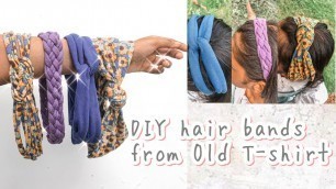 'DIY: 4 ways to make stylish headbands from Old T-shirt'