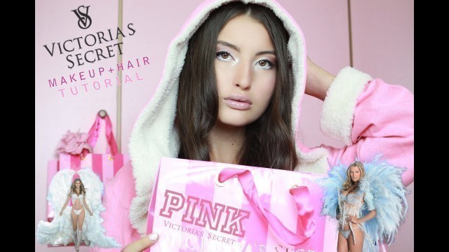 'איפור ושיער בהשראת ויקטוריה סיקרט♥Victoria\'s Secret Fashion Show Hair & Makeup Tutorial!'