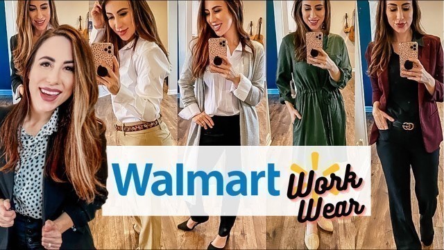 'HUGE WALMART TRY ON HAUL 2021 | Work wear | Professional business clothes | Affordable work wear'