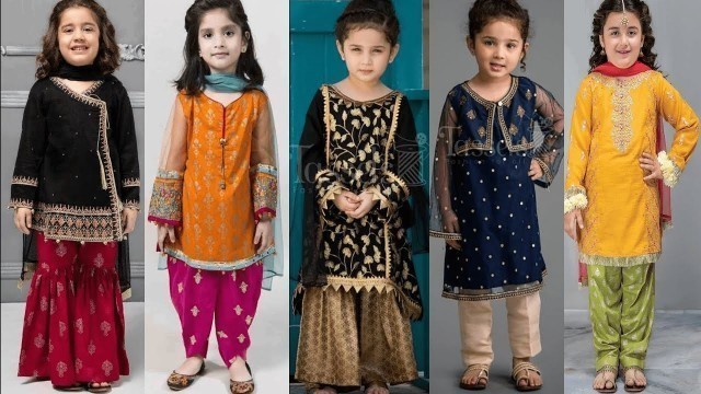 'Baby Girl Lawn Dress Designs For Eid  2021/girl dresses in pakistan 2021/girl dresses shalwar kameez'