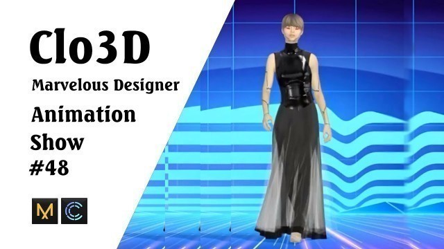 'CLO 3D Runway- Virtual Fashion Show- Clo3D- Marvelous Designer | Clo3D animation (P48) | Fashion 3D'