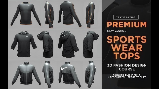 'NEW COURSE - Sportswear Tops - 3D Fashion Design Course'