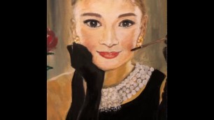 'Oil Painting: Audrey Hepburn/(Breakfast at Tiffany’s)'