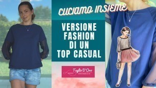 'Versione fashion di un top casual con Stefania C.'