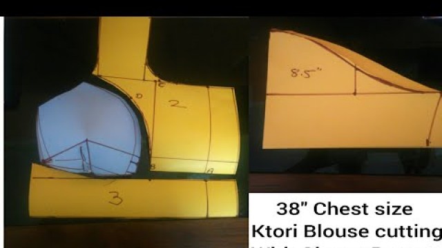 'Ktori Blouse Cutting   38\" chest size with sleeve pattern'