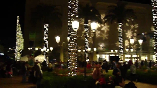 'Fashion Island Courtyard Post Tree Lighting 2009'