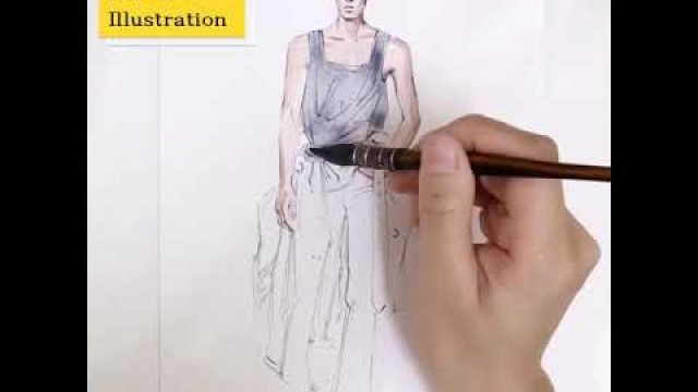 'Fashion Illustration Demo | Dries Van Noten SS2020 Menswear'