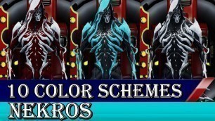 '10 Nekros Color Schemes | Warframe Nekros Fashionframe'