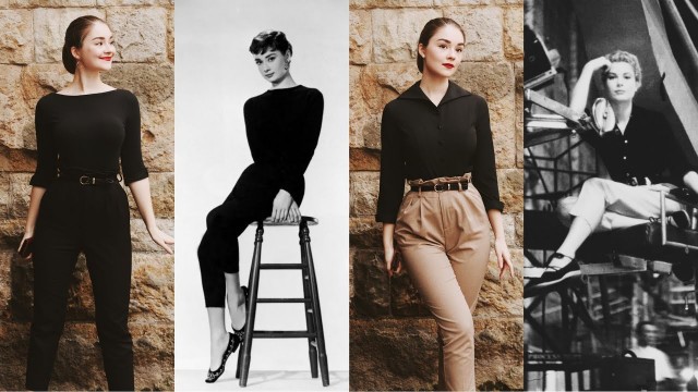 '10 OUTFITS Inspired by Audrey Hepburn & Grace Kelly | Vintage Fashion Inspo'