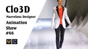 'CLO 3D Runway- Virtual Fashion Show- Clo3D- Marvelous Designer | Clo3D animation (P66) | Fashion 3D'